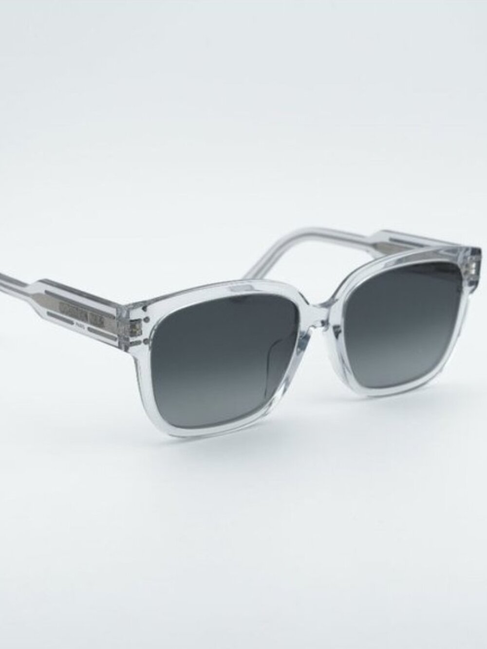 Dior DIORSIGNATURE S7F 45A1 Sunglasses Grey Square Frame, Grey Lenses